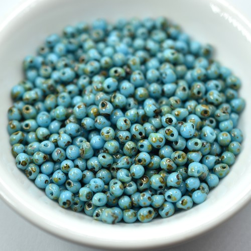 4mm drop beads miyuki blue - beads,